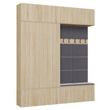 Garderobe HAGA IV/2Sz2W EICHE SONOMA 2x Schrank + 2x Kleiderpaneel