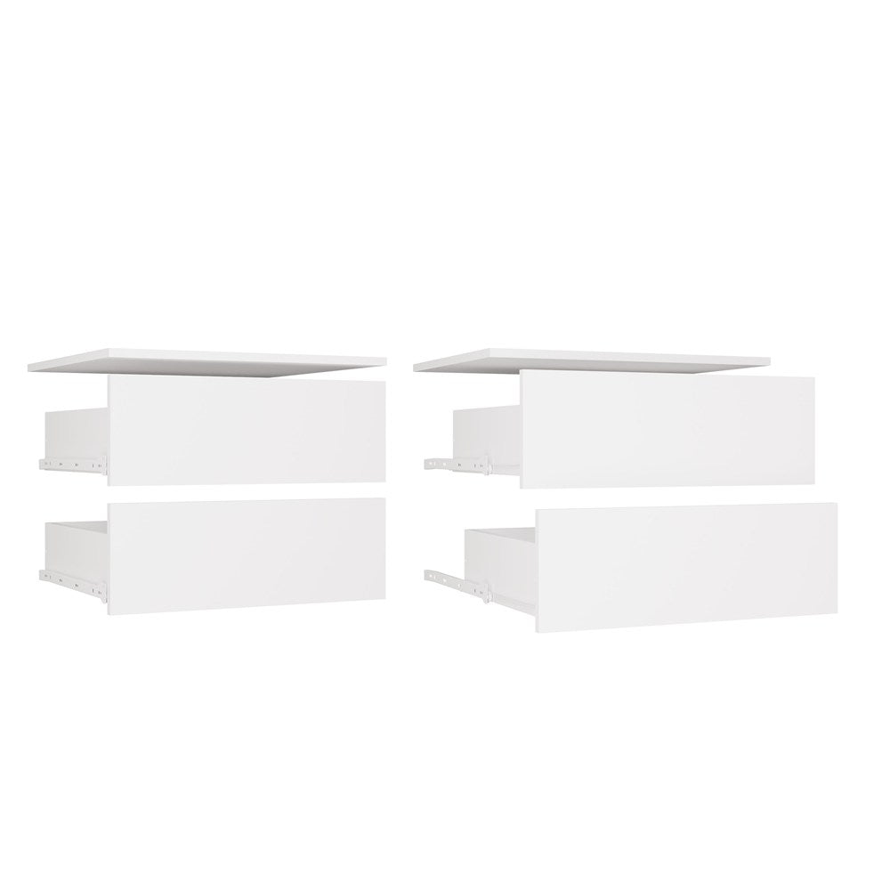 Schubladenmodul OPENO 2SZ 2 Schubladen WEISS für Garderobe Schlafzimmer