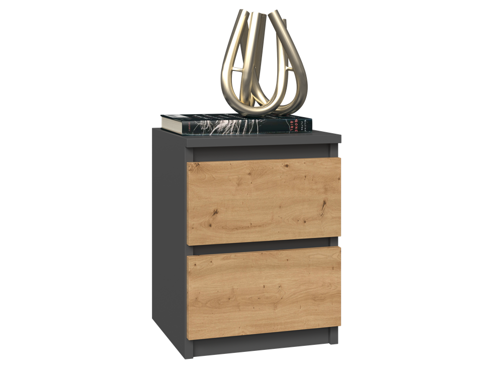 Nachttisch Malwa M2 ANTHRAZIT ARTISAN – Produktabbildung 2