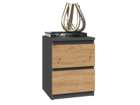 Nachttisch Malwa M2 ANTHRAZIT ARTISAN – Produktabbildung 2
