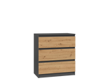 Kommode Malwa M3 ANTHRAZIT ARTISAN