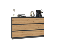 Kommode Malwa M6/120 ANTHRAZIT ARTISAN – Produktabbildung 2