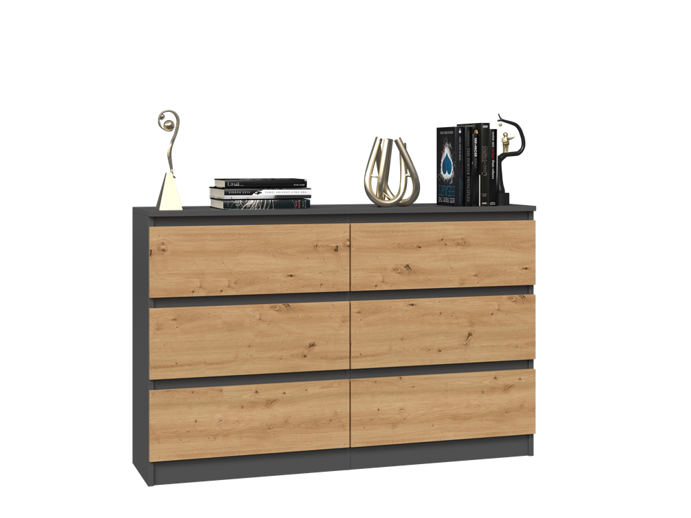 Kommode Malwa M6/120 ANTHRAZIT ARTISAN – Produktabbildung 2