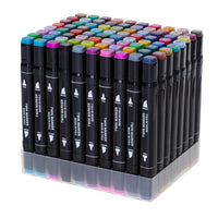 IKONKA Doppelseitige Alkoholmarker im Etui 80 + Ständer – Produktabbildung 3