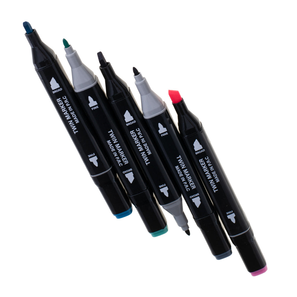 IKONKA Doppelseitige Alkoholmarker im Etui 80 + Ständer – Produktabbildung 10