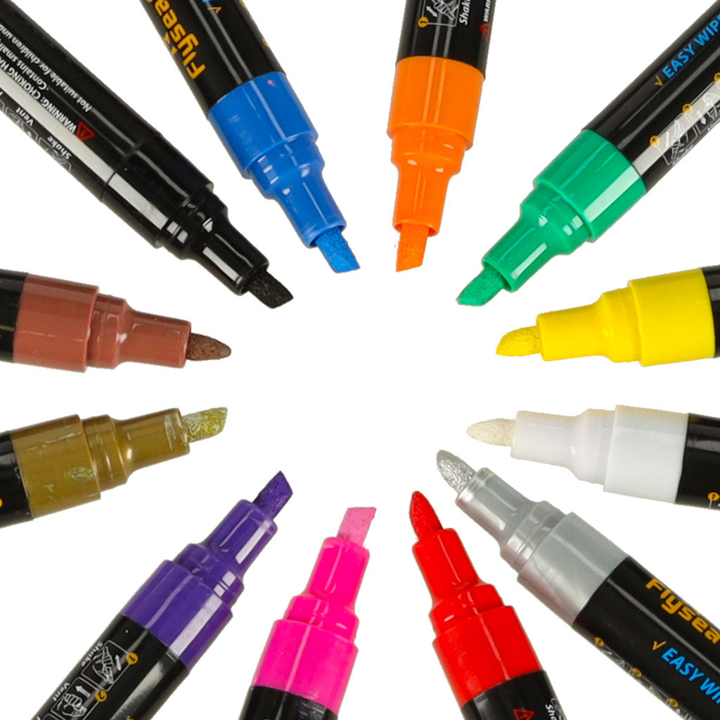 IKONKA Kreidetafel-Glasmarker 12 Stück – Produktabbildung 3