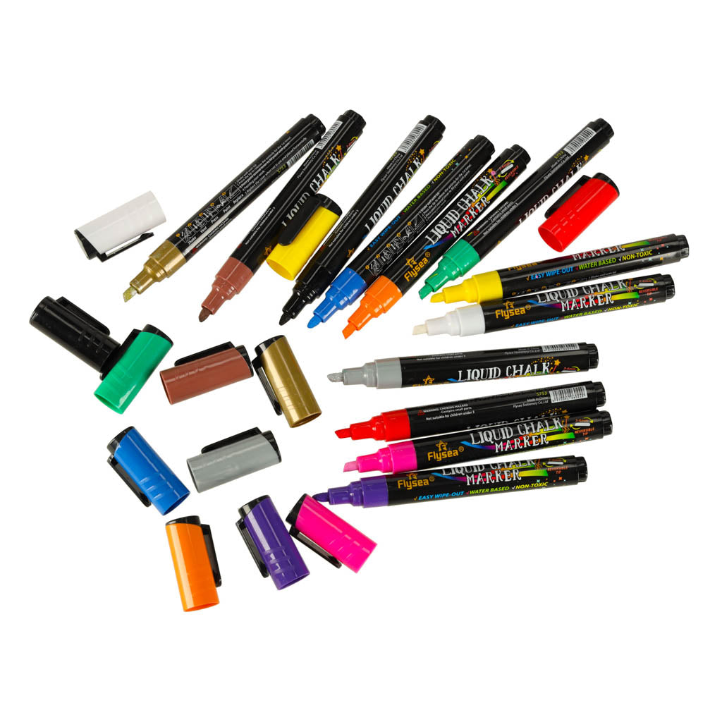IKONKA Kreidetafel-Glasmarker 12 Stück – Produktabbildung 4