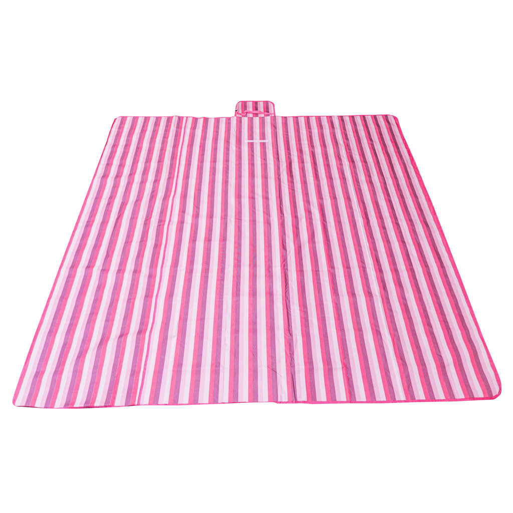 IKONKA Strandmatte Strand Picknickdecke 200x200cm rosa – Produktabbildung 2