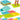 IKONKA Sensory Matte montessori Fußmassage Puzzle 8 Stück Pastell
