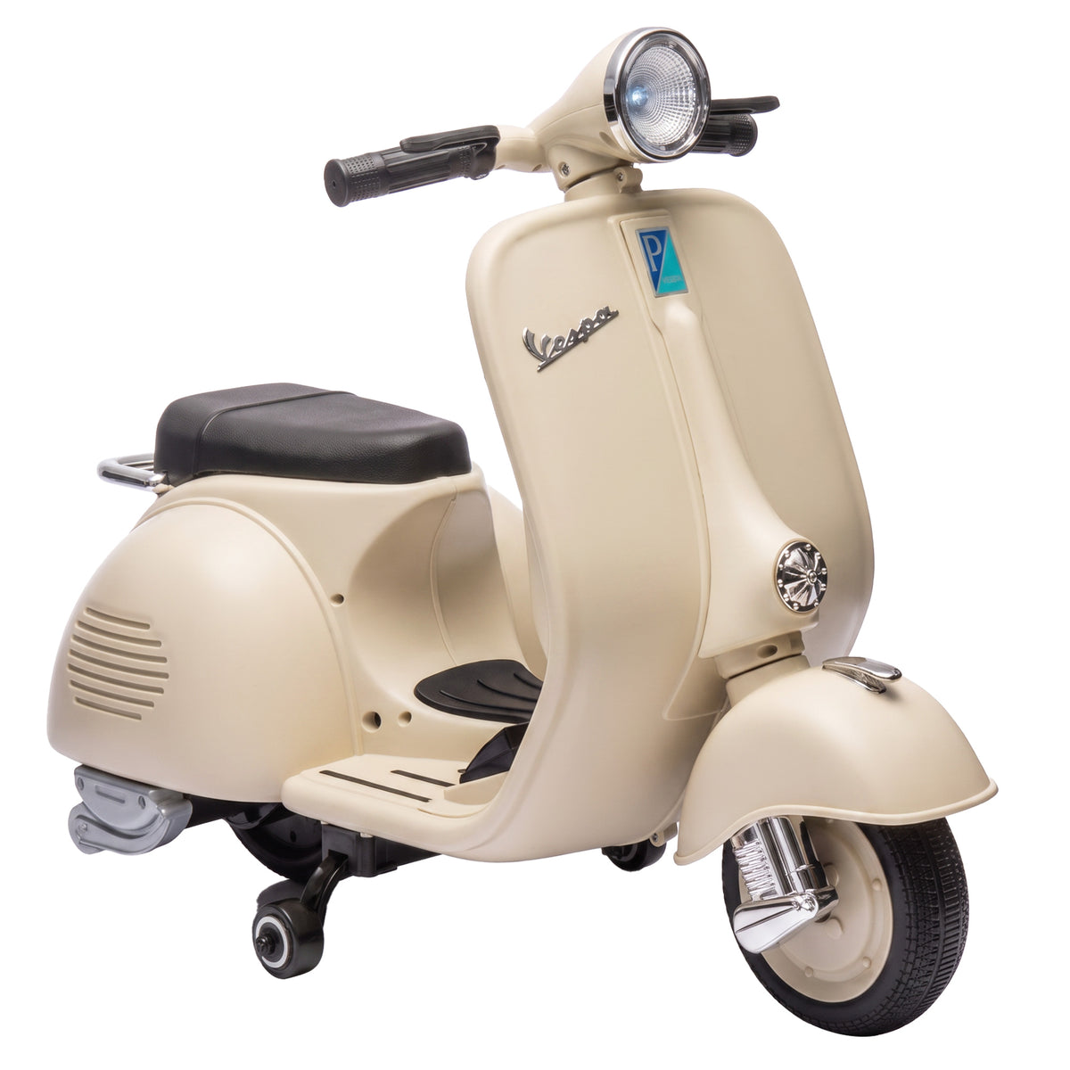 Elektro Motorrad Kinder 6 V Elektromotorrad mit Stützrädern, Lithium-Akku, Softstart, Musik, USB Scheinwerfer