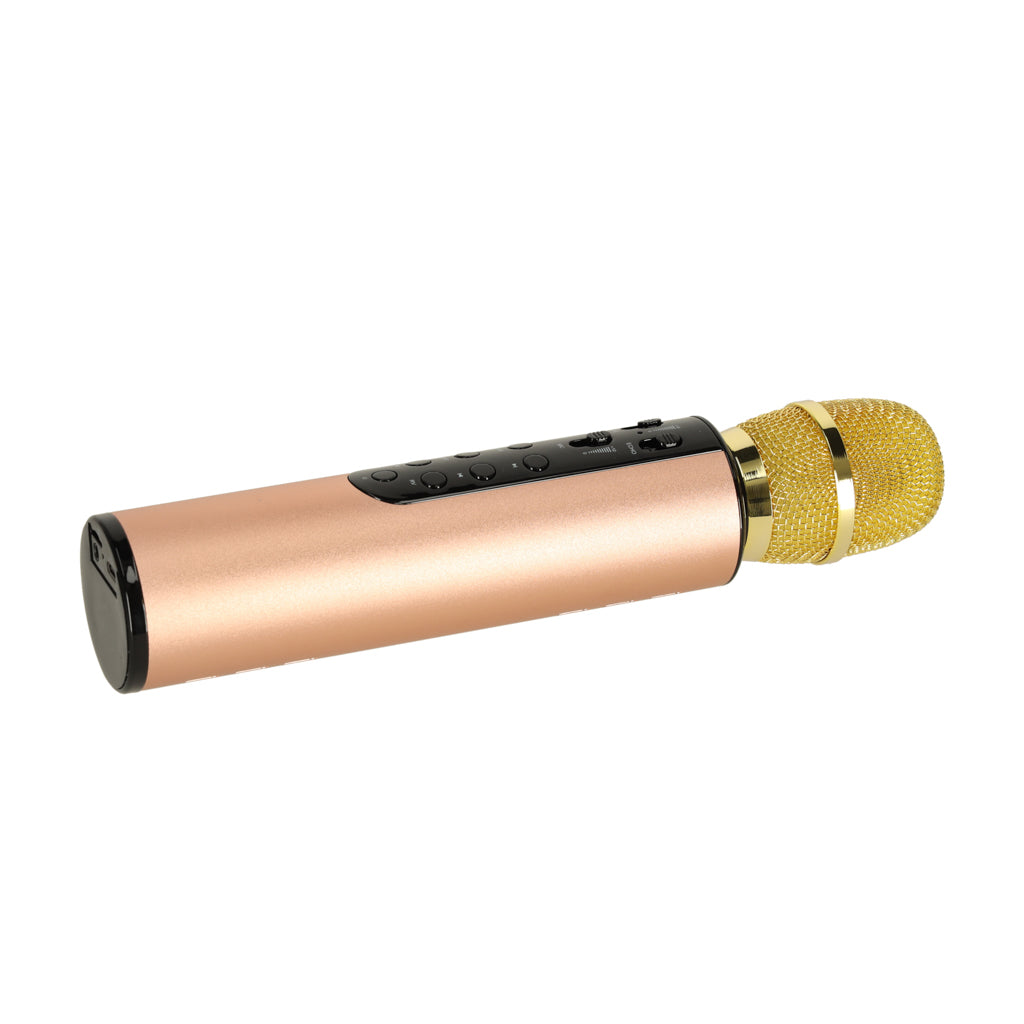 IKONKA Drahtloses Bluetooth Karaoke-Mikrofon Gold – Produktabbildung 3