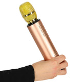 IKONKA Drahtloses Bluetooth Karaoke-Mikrofon Gold – Produktabbildung 4