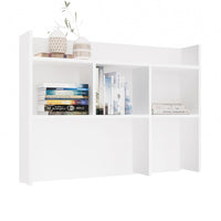 Schreibtischaufsatz 100 cm WEISS Regal für Bücher Dokumente – Produktabbildung 9