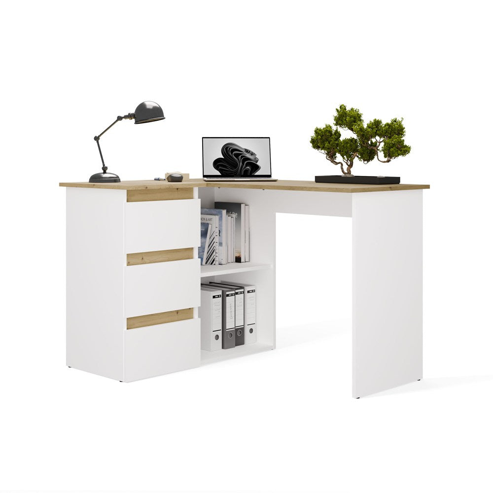Schreibtisch NICEA LINKS ARTISAN WEISS – Produktabbildung 9