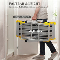 HOMCOM Arbeitsplattform Alu Werkbank Klappbar Arbeitstisch bis 150 kg, Arbeitsbühne mit Griff – Produktabbildung 16