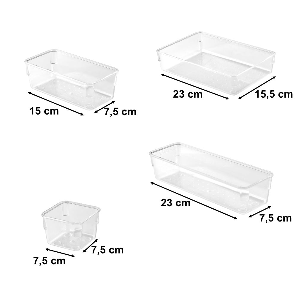 IKONKA Schreibtisch-Organizer aus Acryl, 25 Stück el – Produktabbildung 2