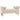 HOMCOM Polsterbank, Vintage-Design, 2 Kissen, Chenillebezug, 115 x 44 x 58 cm, Beige
