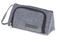 IKONKA Schulmäppchen Doppelbeutel-Etui grau – Produktabbildung 3