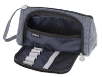 IKONKA Schulmäppchen Doppelbeutel-Etui grau – Produktabbildung 9