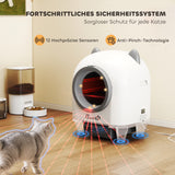 PawHut Selbstreinigende Katzentoilette mit App-Steuerung 80 L Geruchsbeseitigung für Mehrere Katzen – Produktabbildung 4
