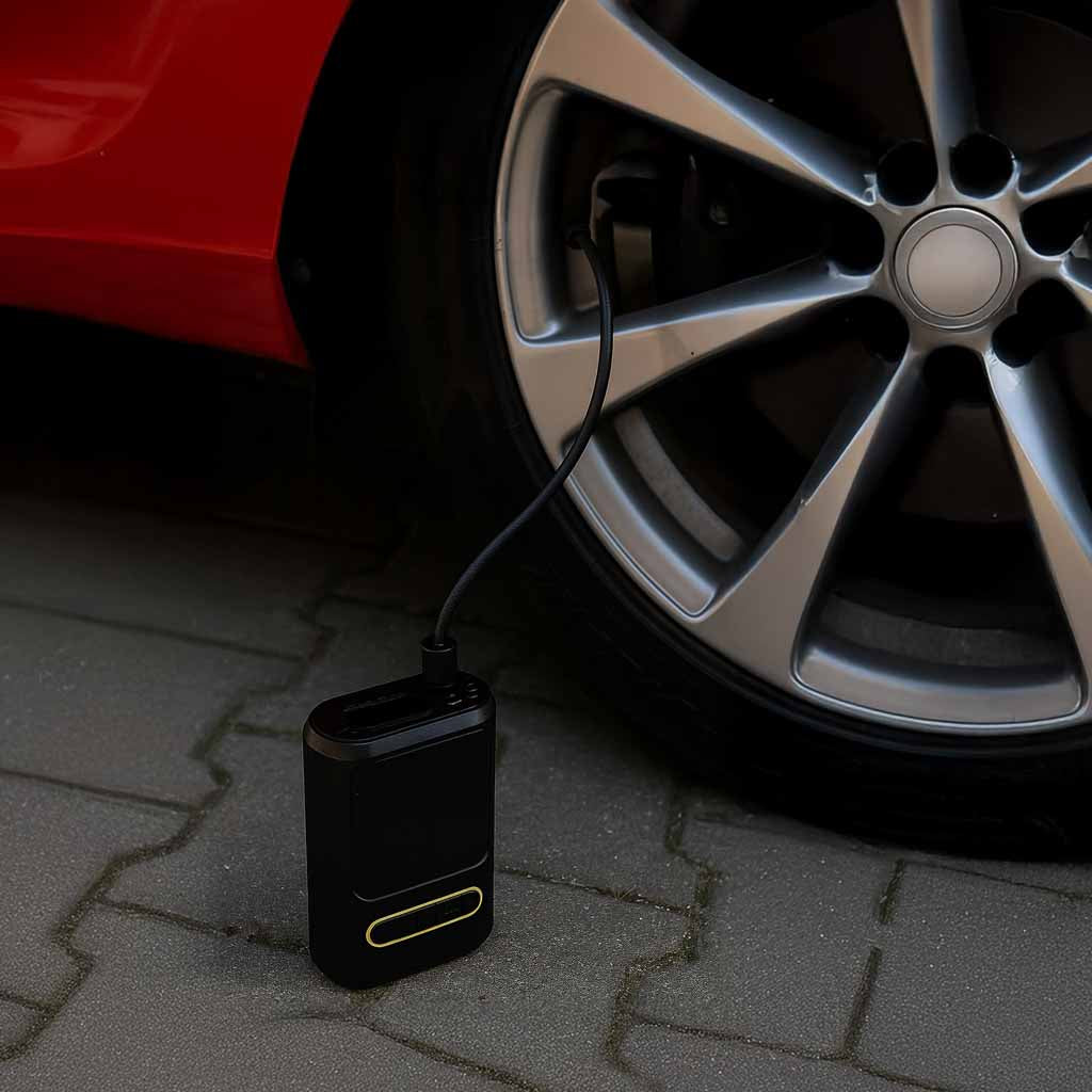 IKONKA Elektrische Fahrradpumpe Auto Powerbank USB – Produktabbildung 6