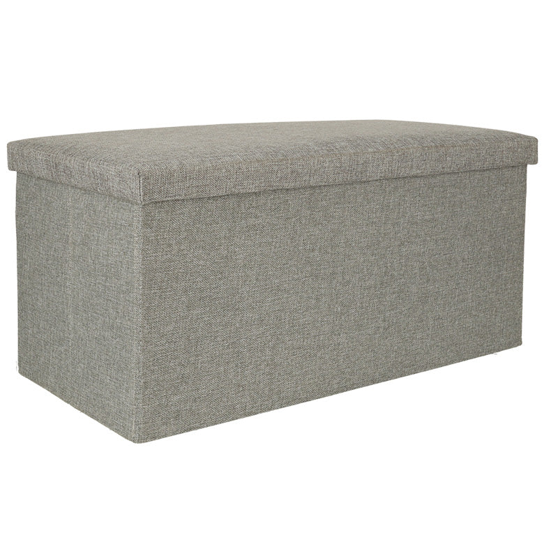 IKONKA Klappsessel mit Staufach grau groß 76x38x38cm