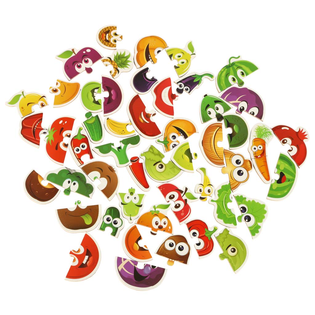 IKONKA Obst/Gemüse Dosenpuzzle 25 Puzzles – Produktabbildung 3