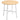 HOMCOM Esstisch, industrieller Stil, abgerundetes Design, stabil bis 60 kg, Ø80 x 76H cm, Naturholz/Weiß