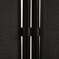 HOMCOM Raumteiler, 3-teiliger Sichtschutz, Raumtrenner mit Metallrahmen, Schwarz – Produktabbildung 9