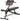 HOMCOM Hantelbank Fitnessbank Schrägbank Multifunktion Bauchtrainer Verstellbar Stahl Schwarz 64 x 146 x