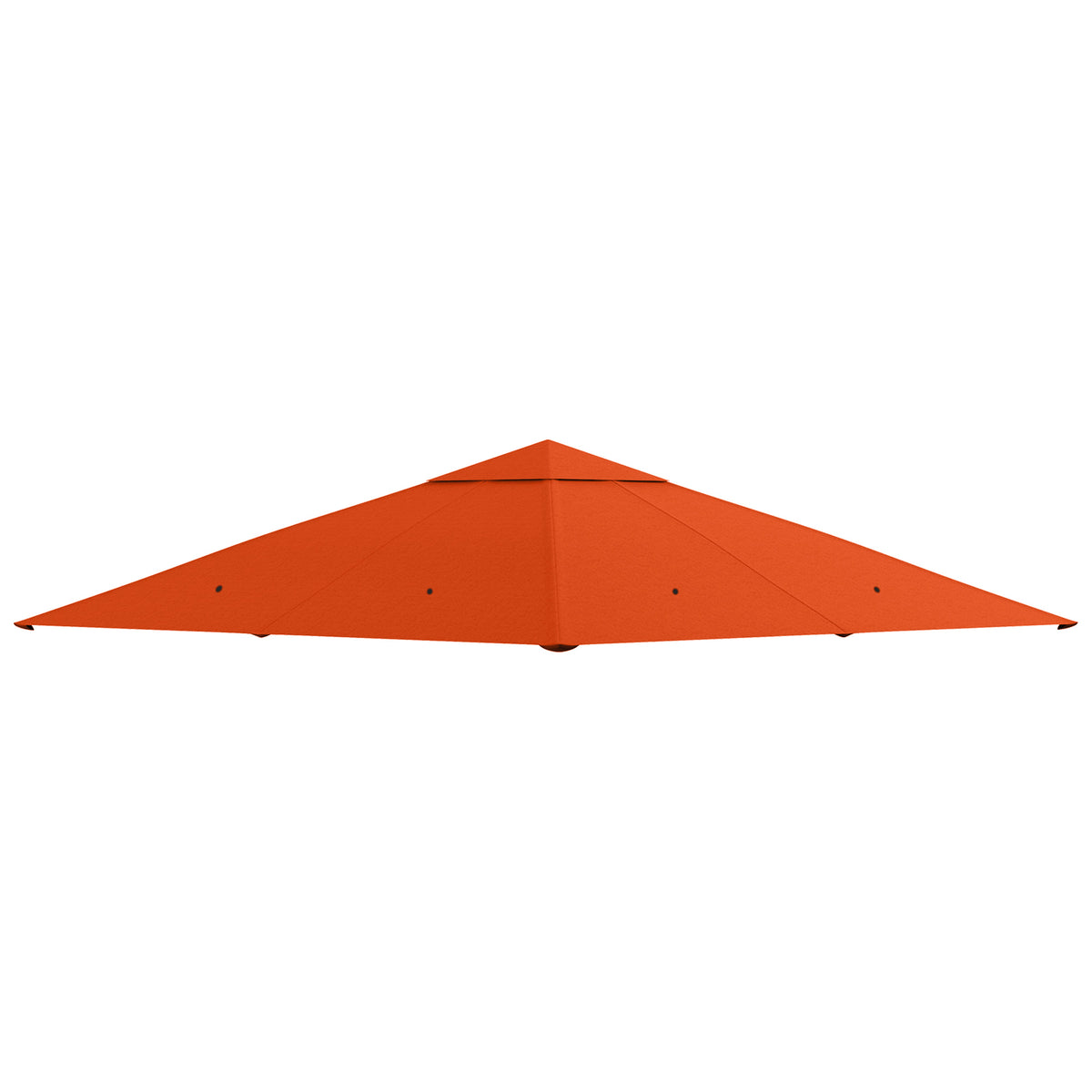 Outsunny Ersatzdach für Gartenpavillon, Polyester, 2,98 x 2,98 m, Orange
