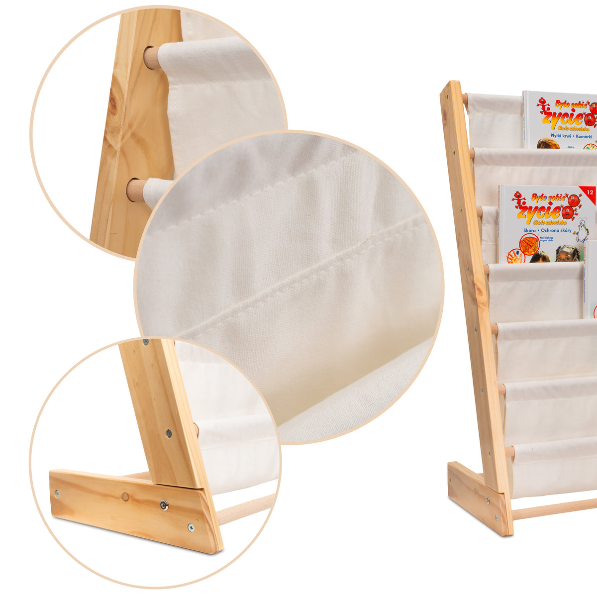 IKONKA Kinderbuchregal Standregal 79cm – Produktabbildung 3