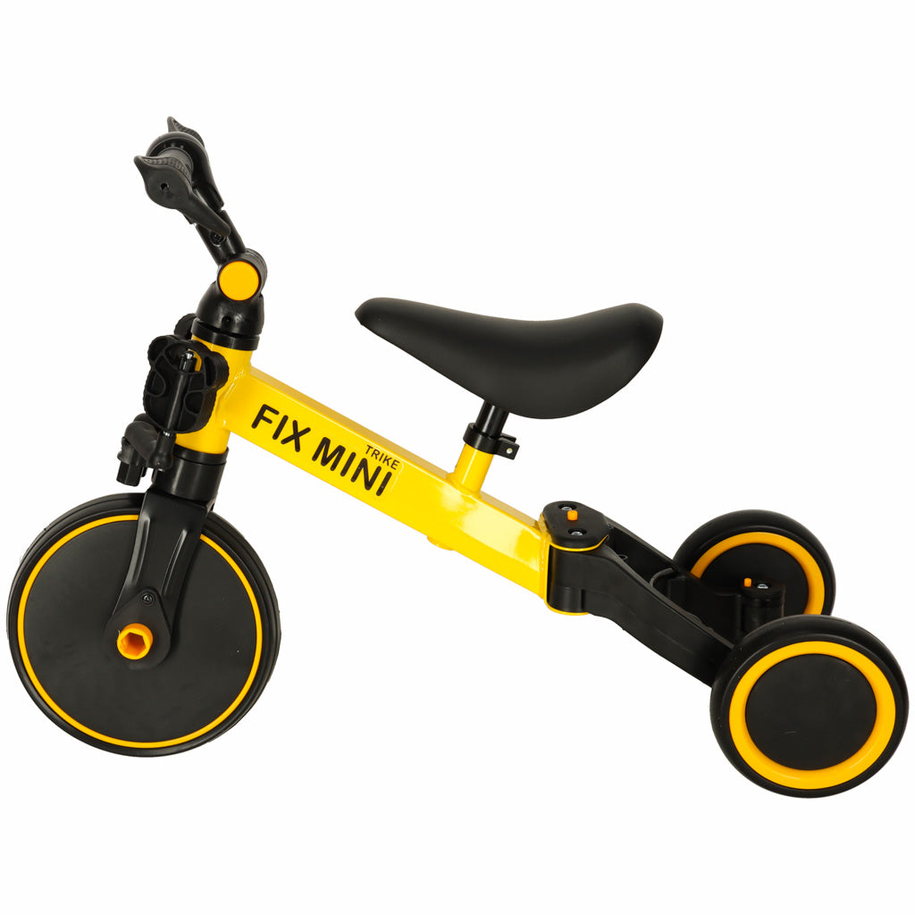 Trike Fix Mini-Langlauf-Dreirad 3in1 mit Pedalen gelb