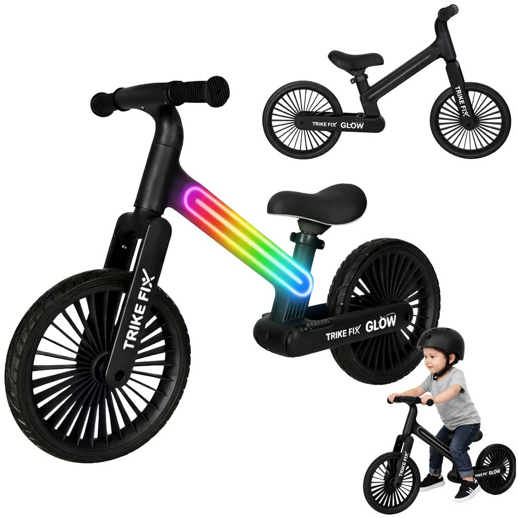 Trike Fix Glow LED Langlaufrad schwarz
