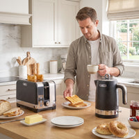 HOMCOM Wasserkocher- und Toaster-Set, 1,7 l 2200 W Schnellkoch-Wasserkocher mit Thermostat – Produktabbildung 9