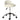 HOMCOM Arbeitshocker Drehhocker Rollhocker, höhenverstellbar, drehbare Sitzfläche, 50cm x 50 cm x 83 cm, Weiß