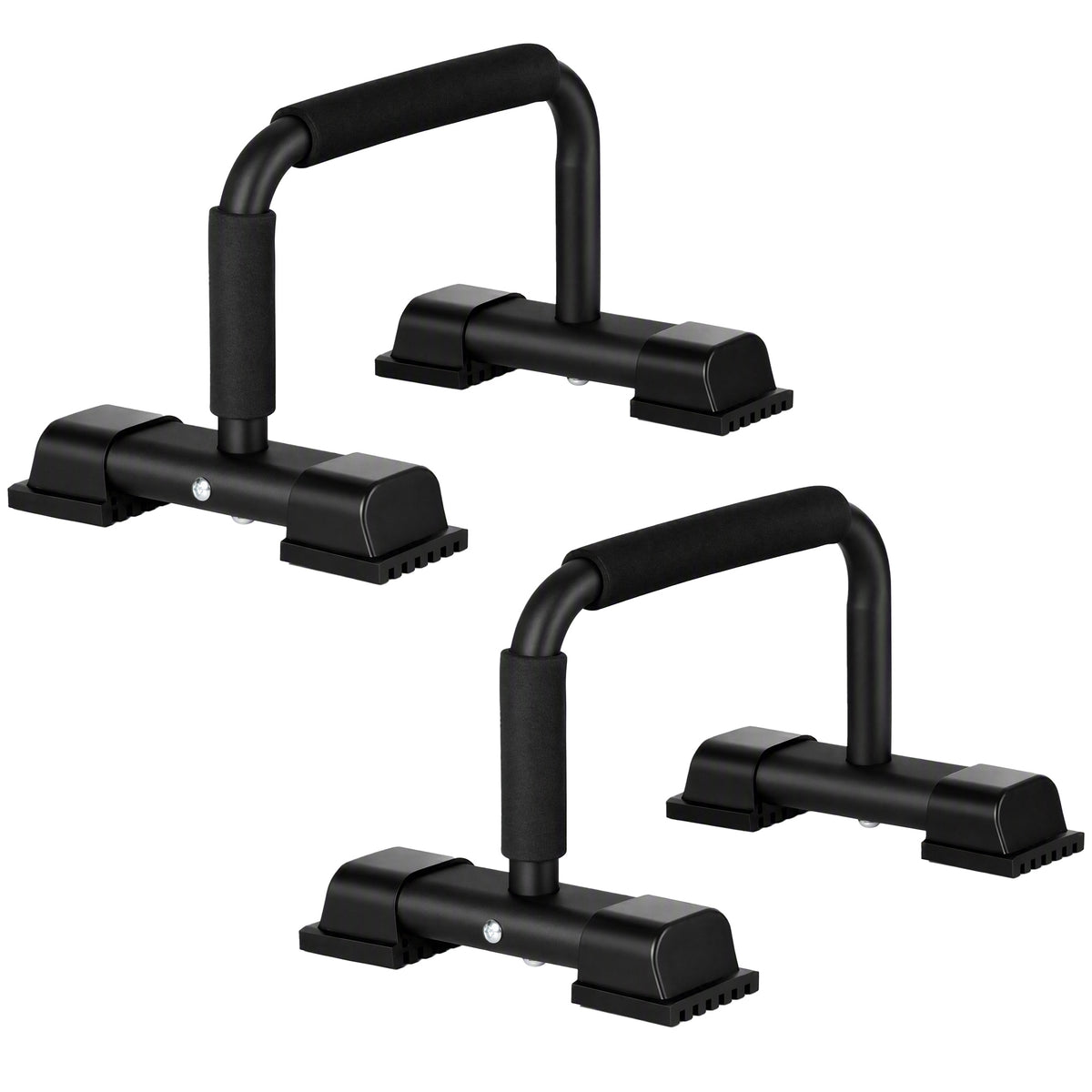 HOMCOM Dip Barren 2er Set Dip Station bis 120 kg belastbar Dip Stange Fitnessgeräte für Zuhause Parallettes