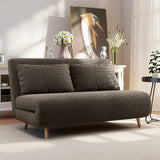 HOMCOM Schlafsofa, Gästebett, 3-fach verstellbare Rückenlehne, Kordoptik, bis 120 kg, 141 x 90 x 81 cm – Produktabbildung 6