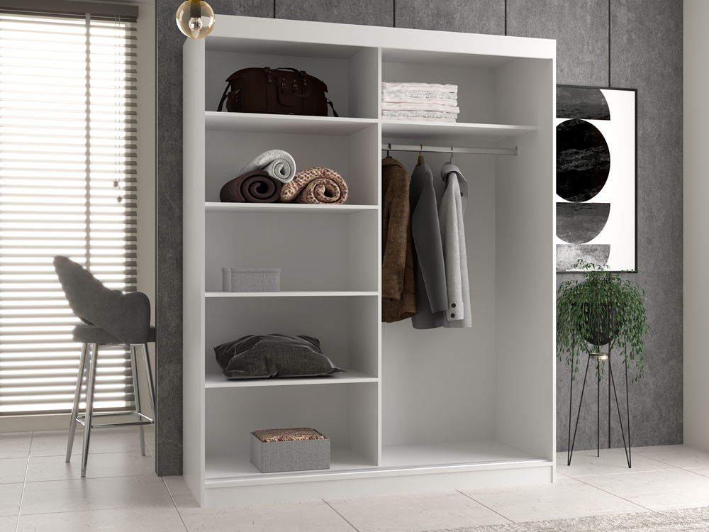 Kleiderschrank Iga 160/C WEISS – Produktabbildung 5