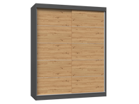 Kleiderschrank Iga 160/C ANTHRAZIT ARTISAN