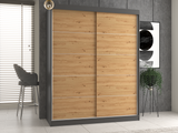 Kleiderschrank Iga 160/C ANTHRAZIT ARTISAN – Produktabbildung 3