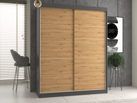 Kleiderschrank Iga 160/C ANTHRAZIT ARTISAN – Produktabbildung 3