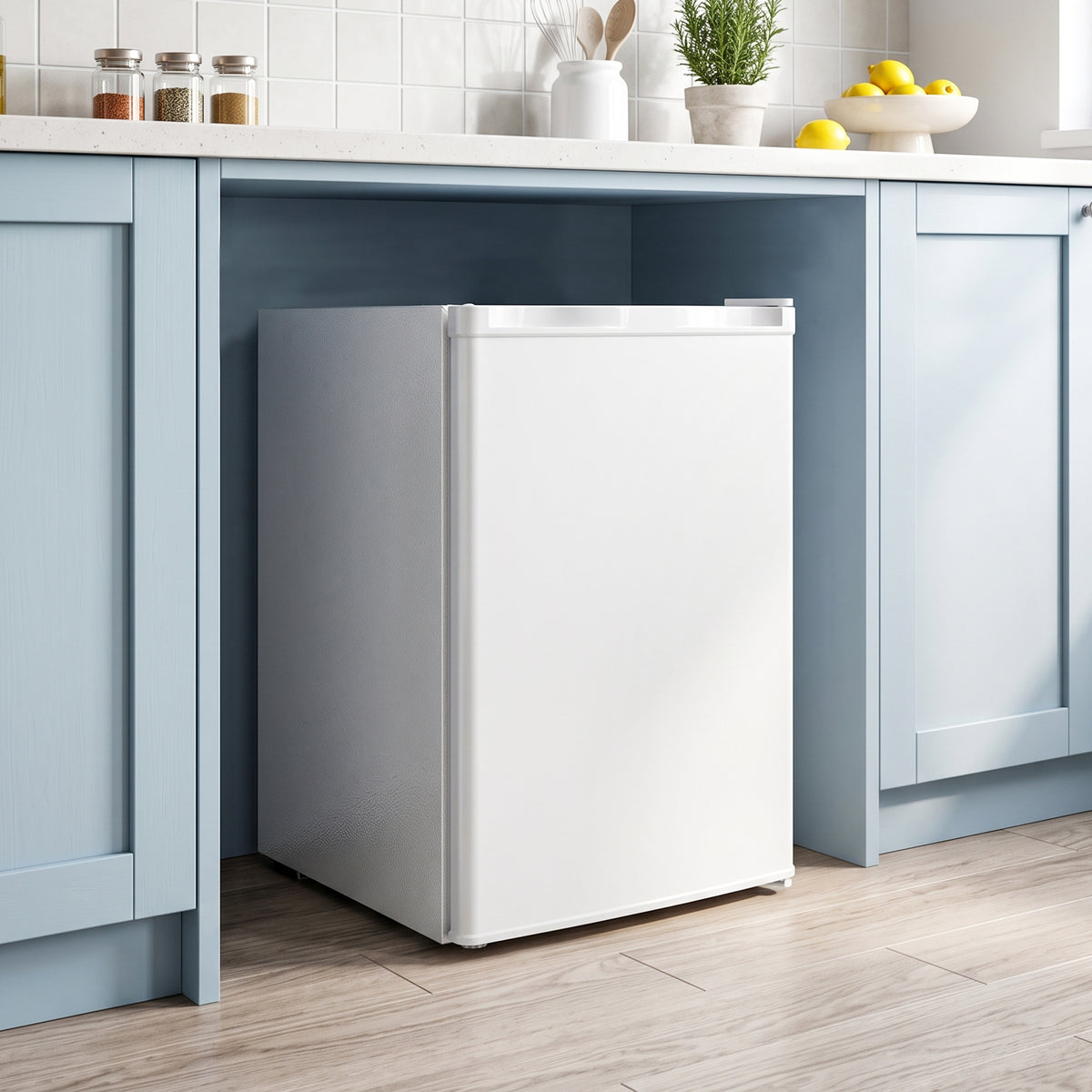 HOMCOM Mini-Gefrierschrank 59 l, Tisch-Gefrierschrank, Türanschlag wechselbar, Ablagen entnehmbar, Temp – Produktabbildung 8