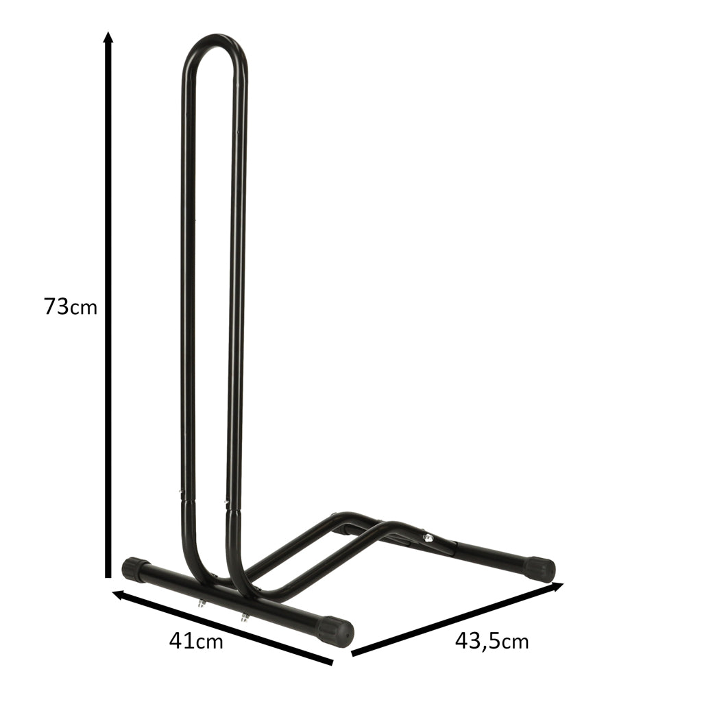 Rallex Einzelner Metall-Fahrradständer schwarz