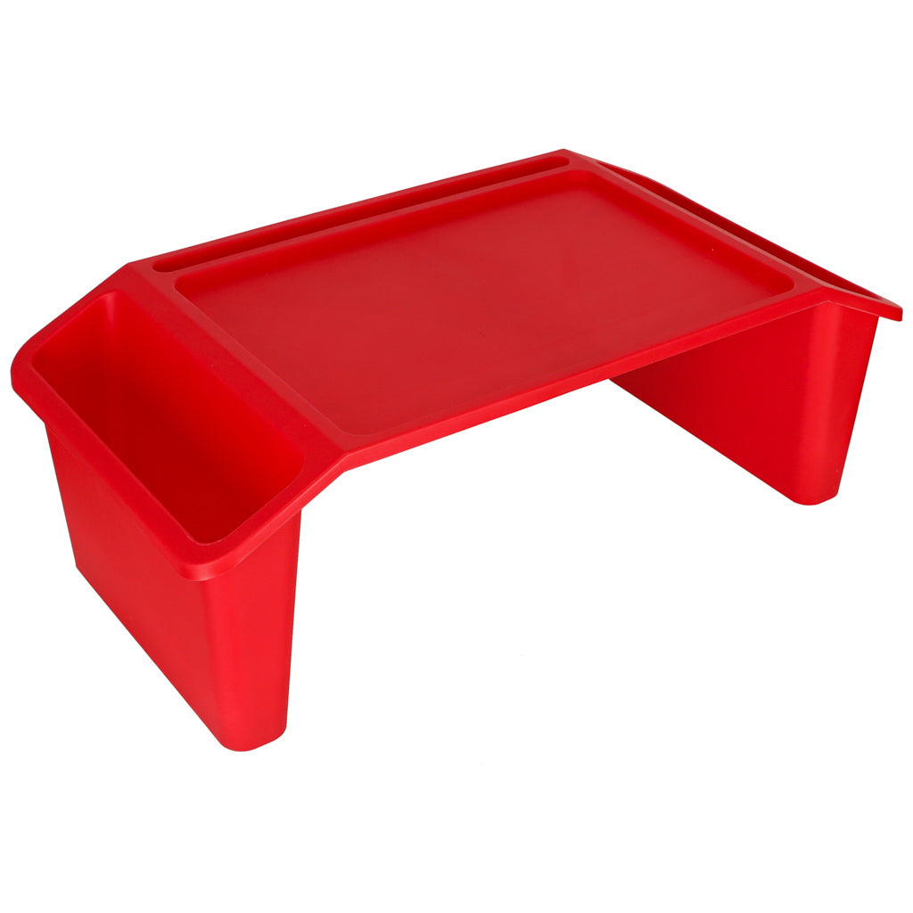 IKONKA Laptop-Tisch mit Organizer rot