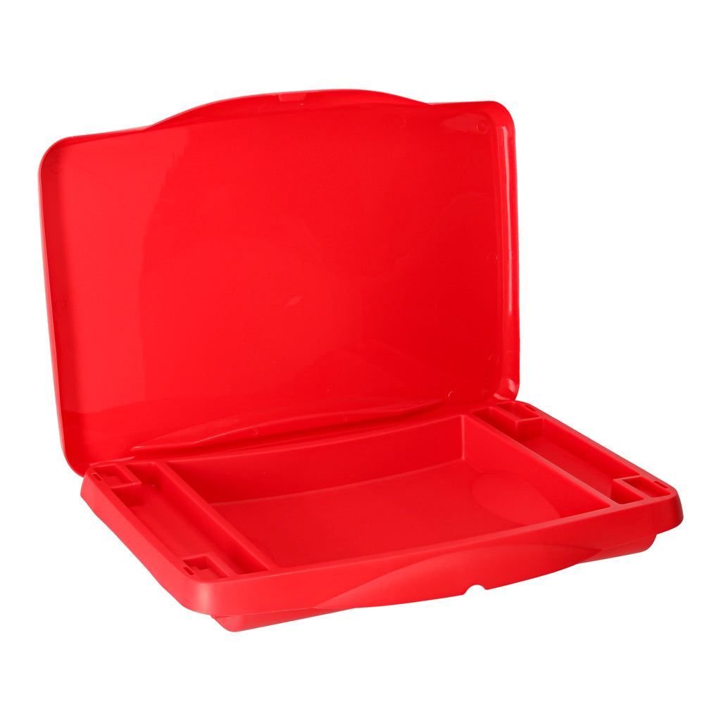 Kinderautotisch mit Staufach rot