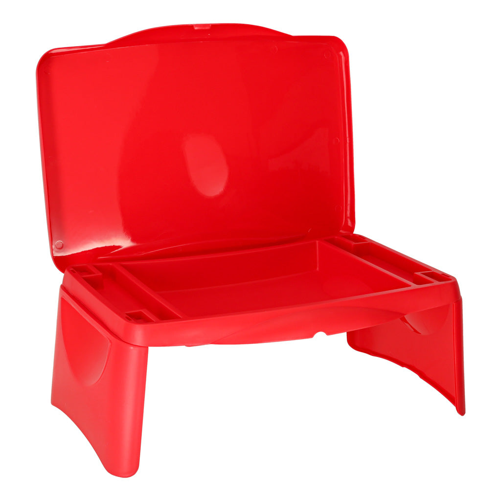 Kinderautotisch mit Staufach rot