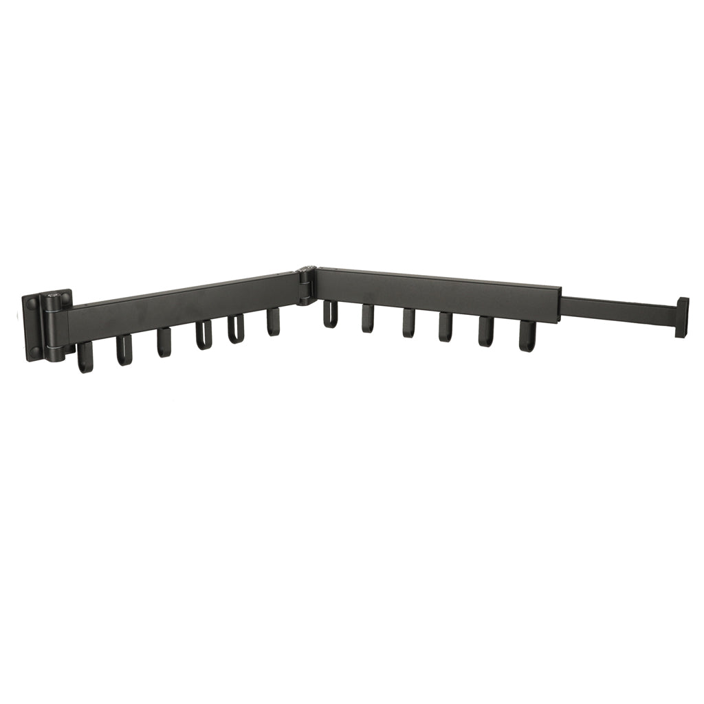 IKONKA Teleskop-Doppelwandaufhänger 84 cm schwarz