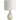 HOMCOM Tischlampe Tischleuchte, Vintage Nachttischlampe Schreibtischlampe mit Keramiksockel, Leinenschirm