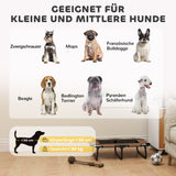 PawHut Erhöhtes Hundebett klappbar Haustierbett, Outdoor Hundeliege mit Netzdesign Kaffee Oxford 75 x 51 – Produktabbildung 8